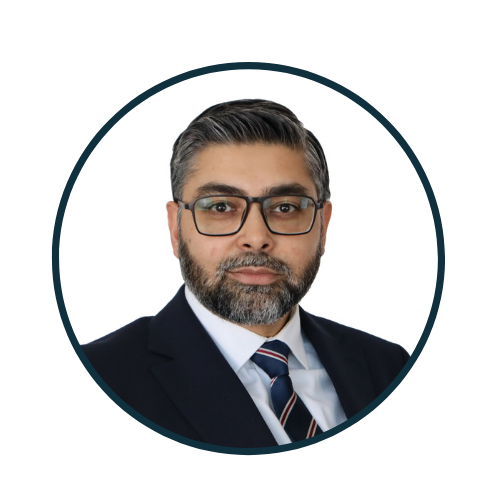 Salman Ali with Glasses - Blue Border Salman Ali with Glasses - Blue Border